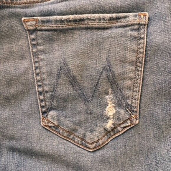 Mother Denim Looker Ankle Fray Love Gun Jeans - Picture 8 of 14